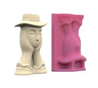 Creative Silicone Flowerpot Mold Epoxy Resin for Epoxy Resin and Concrete Flower Pots Craft Planter Craft