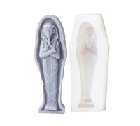 Creative Silicone Mold Home Decoration Gypsum 3D Mummys Shape Aromatherapys Mold Jewelry Making Supplies High Temperature Resistant