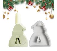Creative Silicone Mold, Santa Claus Silicone Mould | Santa Resin Candle Mould - Reusable Candle Holder with Christmas Ornaments with Letters for Candles and Soap