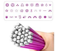 Creative Silicone Nails Art Transfer Pen Reusable Nails Stamper Pen Stylish Soft Nails Art Tool For Easy Positioning Art For Beginners