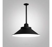 Creative Simple Personality E27 Modern Pendant Light Fitting Island Ceiling Lighting Indoor Design Lamp Dining Table Chandelier Metal and Acrylic Hanging Fixture for Living Room Dimmable Black