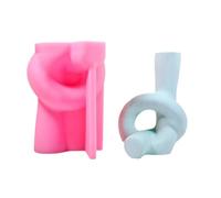 Creative Simple Vase Molds Silicone Texture Silicone Crafting Molds for Making Planter and Cement Projects Flexible Vase Mold