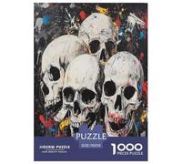 Creative Skeleton for Adults Fun 1000 Pieces Skeleton Jigsaw Puzzles Education Game Stress Relief Toy Intellectual Game Home Decoration Challenge Educational 70x50cm/1000pcs
