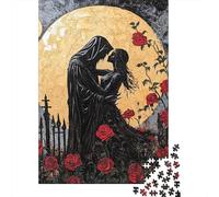 Creative Skeleton_lovers Jigsaw Puzzle for Adults 1000 Piece Puzzles for Kids Family Challenging Games Toys 1000pcs (75x50cm)