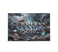 Creative Slogan: Fearless Soul Wooden Jigsaw Puzzle Perfect for Game Nights 500 Piecing