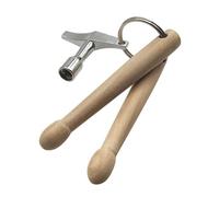 Creative Small Drumstick Keychains And Drum Durability Wooden Sticks Compacts Percussion Accessory Drum Tool Keychains