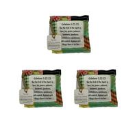 Creative Small Fabric Bag Feature Crosses Design and Inspirational Blessing Phrases for Homes Decors and Religious Activities Small Decorative Fabric Bag for Spiritual Event Embodying Hope