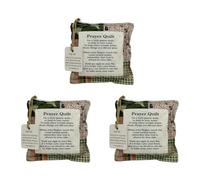 Creative Small Fabric Bag Feature Crosses Design and Inspirational Blessing Phrases for Homes Decors and Religious Activities Small Decorative Fabric Bag for Spiritual Event Embodying Hope
