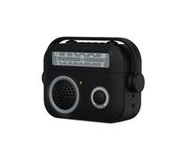 Creative Smooth Matt Surface Ultra Thin Vintage Mini Radio Case for AirPods Pro 3，Soft TPU Silicone Radio Wireless Charging AirPods Pro 3 Cover Earbud Protective Protector -Black