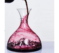 Creative Snow Mountain Style Crystal Red Wine Decanter - 100% Hand Blown Lead-Free Crystal Glass Red Wine Carafe Wine Gift