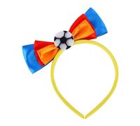 Creative Soccer Bow Knot Shape Hairband Women Sports Event Photo Soccer Game Cheer Band Cheer Headband