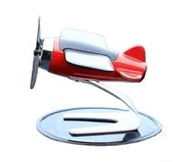 Creative Solar Powered Air Freshener Diffuser Air Purifier with Airplane Design for Cars and Desktops (Red)