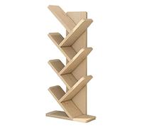 Creative Solid Wood Multi-Layer Bookcase - Modern Floor Standing Bookshelf, Unique Tree Design, Stylish Storage Rack for Home & Office, Durable & Space-Saving Solution