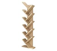 Creative Solid Wood Multi-Layer Bookcase - Modern Floor Standing Bookshelf, Unique Tree Design, Stylish Storage Rack for Home & Office, Durable & Space-Saving Solution