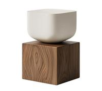 Creative Solid Wood Sofa End Table - Square Bedside Corner Table for Living Room Small Coffee Table Stylish Side Table Modern Decor Space-Saving Design