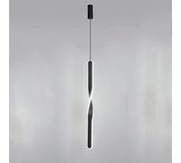 Creative Spiral Pendant Light Modern 20W LED Ceiling Drop Lamp Linear Bedside Lamp, Aluminium Hanging Lights, Nordic Simple Long Strip Suspension Lighting Fixtures