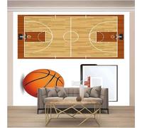 Creative Sports Basketball Basketball Court Art 3D Wallpaper Luxury Home Dining Decor Paste Sofa Living Room The Wall for Bedroom Mural-250cm×170cm