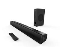 CREATIVE Stage V2 2.1 Soundbar with Subwoofer, Clear Dialog and Surround by Sound Blaster, Bluetooth 5.0, TV ARC, Optical, and USB Audio, Wall Mountable, Adjustable Bass and Treble, for TV