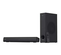 CREATIVE Stage V2 2.1 Soundbar with Subwoofer, Clear Dialog and Surround by Sound Blaster, Bluetooth 5.0, TV ARC, Optical, and USB Audio, Wall Mountable, Adjustable Bass and Treble, for TV
