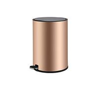 Creative Stainless Steel Trash Can with Pedal for Home, Bathroom, Bedroom - Optional Size (Color: J 8L/2.1 Gallons or 12L/3.1 Gallons)