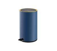 Creative Stainless Steel Trash Can with Pedal for Home, Bathroom, Bedroom, Optional Size (Color: J 8L/2.1 Gallons, D 12L/3.1 Gallons) - Modern Waste Bin.