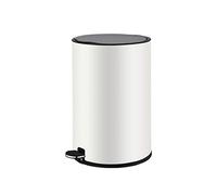 Creative Stainless Steel Trash Can with Pedal for Home, Bathroom & Bedroom - Optional Sizes (Color: J 8L/2.1 Gallons, G 12L/3.1 Gallons)