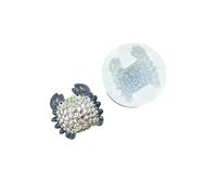 Creative Stone Shrimp and Money Testudine Cast for Baking Rosin Chocolate Soap Making Handbuilt Present Concept Green Baking Cast Shellback Shrimp Plan