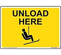 Creative Street sign warning plaque Ska G Skiing sign Courtyard decoration office signs 8x6inch