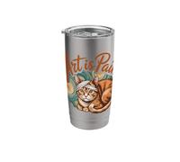 Creative Struggle Ginger Tabby Bandaged Head Cat Humor Stainless Steel Insulated Tumbler