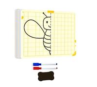 Creative Symmetric Art Drawing Set with Gridded Board for Preschoolers Learning Developing Fine Motor Skills Symmetric Set