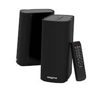 CREATIVE T100 2.0 Compact Hi-Fi Desktop Speakers, up to 80W Peak Power with Bluetooth 5.0, Optical-in, AUX-in, Wide Soundstage and Audio Clarity with Bass Control for Computers and Laptops (Black)