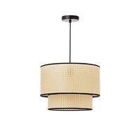 Creative Tea Room Light Tropical Natural Bamboo Ceiling Lighting Southeast Asian Weaving Pendant Lamp DIY Wicker Rattan Hanging Chandelier with E27/E26 Holder Commemoration Day vision