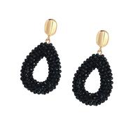 Creative Teardrop Shape Earrings Smooth Surfaces Artificial Crystal Versatile Casual Formal Outfit Accessory Dangle Earrings