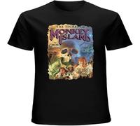 Creative The Secret of Monkey Island Men's T Shirt Tee Black S