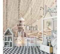 Creative Three Dimensional Fishing Nets Starfish Lighthouse 3D Wallpaper Luxury Home Dining Decor Paste Sofa Living Room The Wall for Bedroom Mural-430cm×300cm