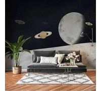 Creative Three Dimensional Planets Starry Sky Art 3D Wallpaper Easy Install Feature Office Living Room Sofa Bedroom TV Background Wall Decoration-400cm×280cm