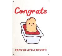 Creative Tin Sign Nugget Baby Newborn Chicken Nugget Metal Sign Retro Wall Decor for Home Cafes Office Store Pubs Club Sign Gift 20x30 CM Plaque Tin Sign CF-41901