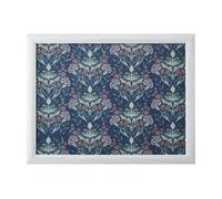 Creative Tops Floral Print Lap Tray with Cushion, Bean Bag Cushioned, Portable Lap Desk, Desk Laptop Tray 44cm x 34cm x 6cm