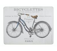 Creative Tops Bicycle Pack of 6 Premium Placemats - White - Wood - Placemats and Coasters