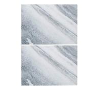 Naturals Marble Pack Of 2 Placemats Creative Tops White One Size