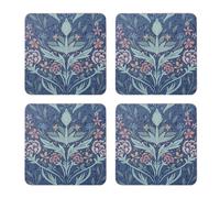 Creative Tops Coasters, Set of Four, Arts & Crafts, 10.5cm, Gift Boxed in Blue Creative Tops Blue