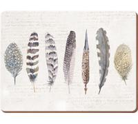 Creative Tops Feathers Pack Of 6 Premium Placemats