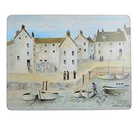 Creative Tops 5169621 Cornish Harbour 6-Piece Set of Cork Backed Placemats by, 30 x 22.8 cm (12" x 9"), Blue, Medium Placemats
