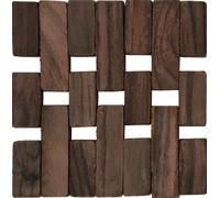 Creative Tops Dark Slatted Wood Pack of 4 Coasters - Walnut Wood Effect - Wood - Placemats and Coasters