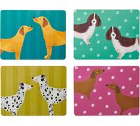 Creative Tops Dog Print Set of 4 Rectangle Placemats cork back Heat-Resistant S