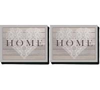 Creative Tops Everyday-Home Lap Tray with Cushion, Bean Bag Cushioned, 44 x 34cm, Grey (Pack of 2)