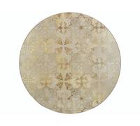 Creative Tops Gold Impressions Pack of 4 Premium Round Placemats - Gold - Wood - Placemats and Coasters