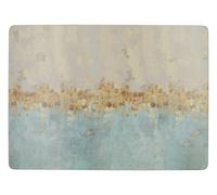 Creative Tops Golden Reflections Printed Large Cork-Backed Placemats, 40 cm x 29 cm - Gold (Set of 4)