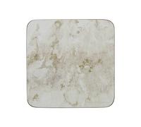 Creative Tops 'Grey Marble' Premium Printed Drinks Coasters with Cork Back, 10.5 x 10.5 cm - Grey / White (Set of 4)