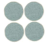 Creative Tops Jute Placemats, Round Grey, 34cm, Set of four, Tagged